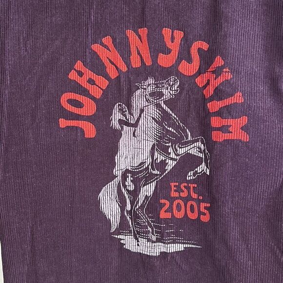 Johnny Swim Corduroy Shirt Jacket Sz Large Purple Button Front Soho Compagnie St - Picture 2 of 8